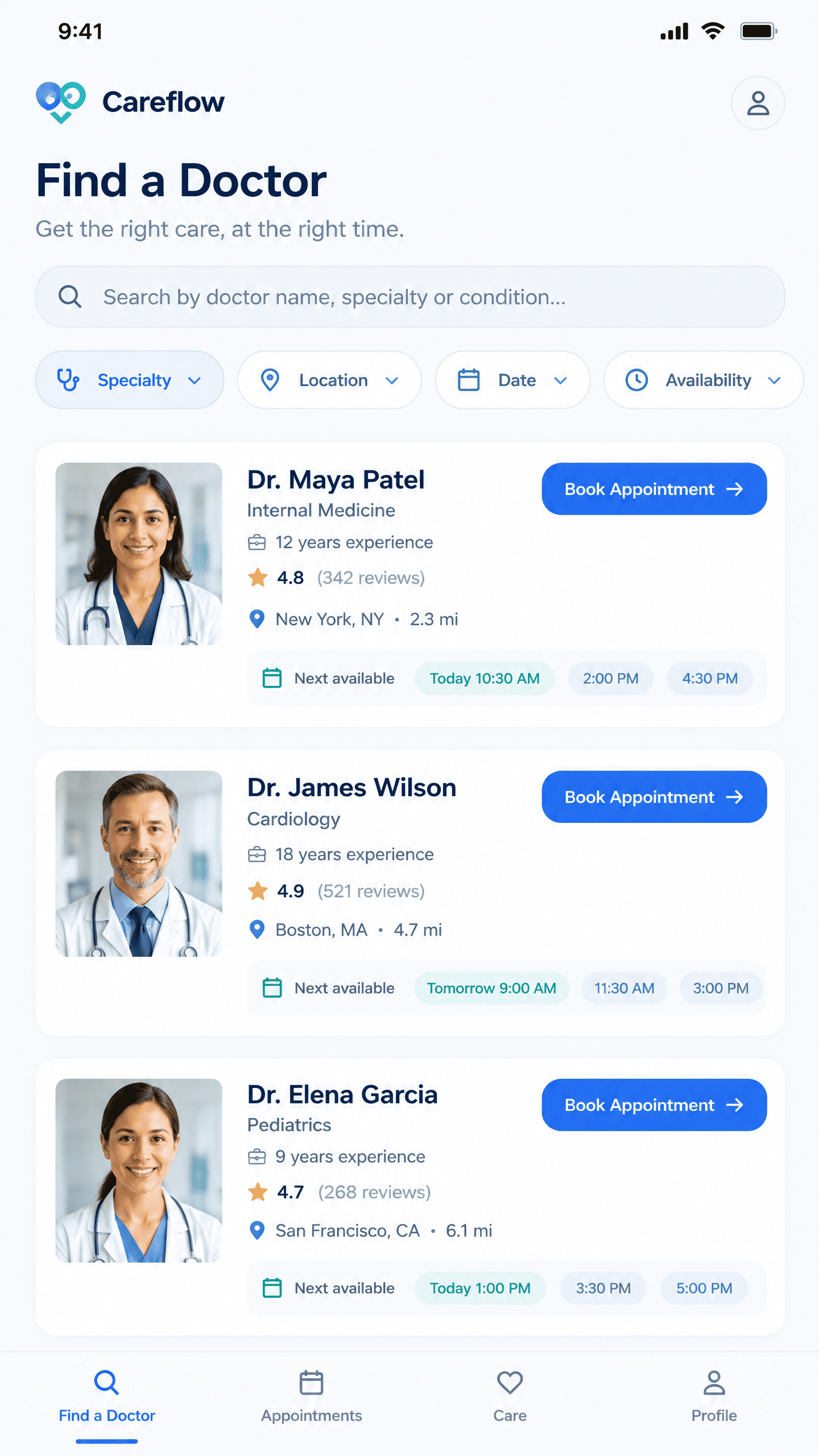 Find Specialist Doctor & Clinic